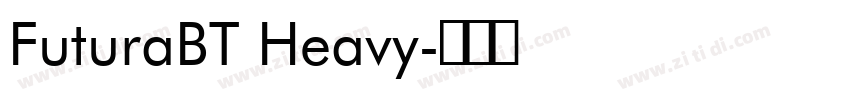 FuturaBT Heavy字体转换